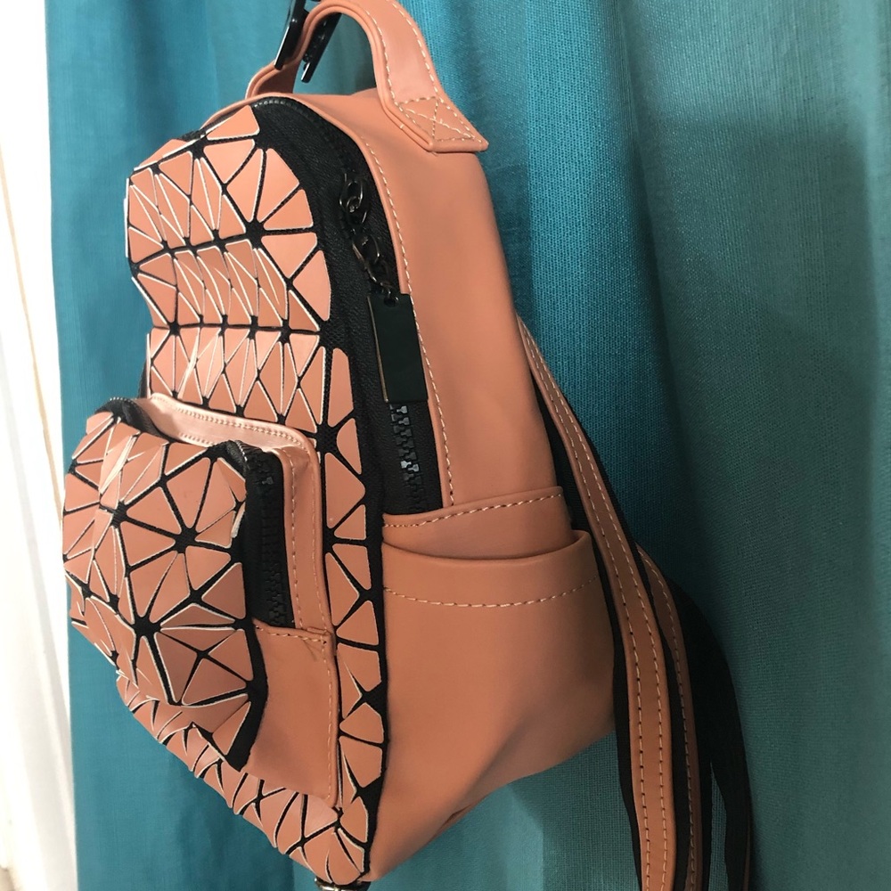 Geometric Mini Backpack - image 2